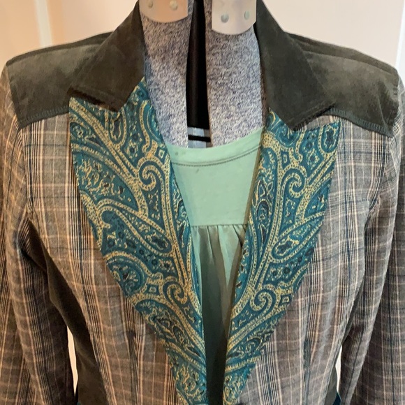 Christopher & bank patchwork blazer - size S - Picture 2 of 9